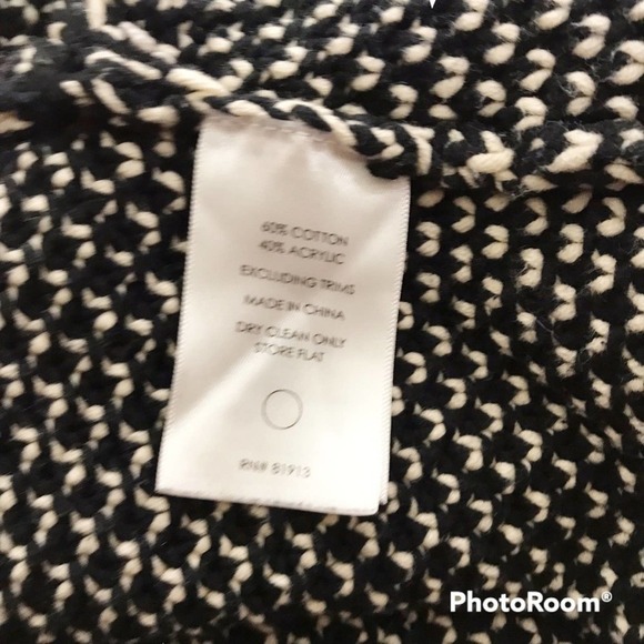 Tracy Reese basketweave and fringe long sleeve tweed jacket size M - Picture 4 of 5